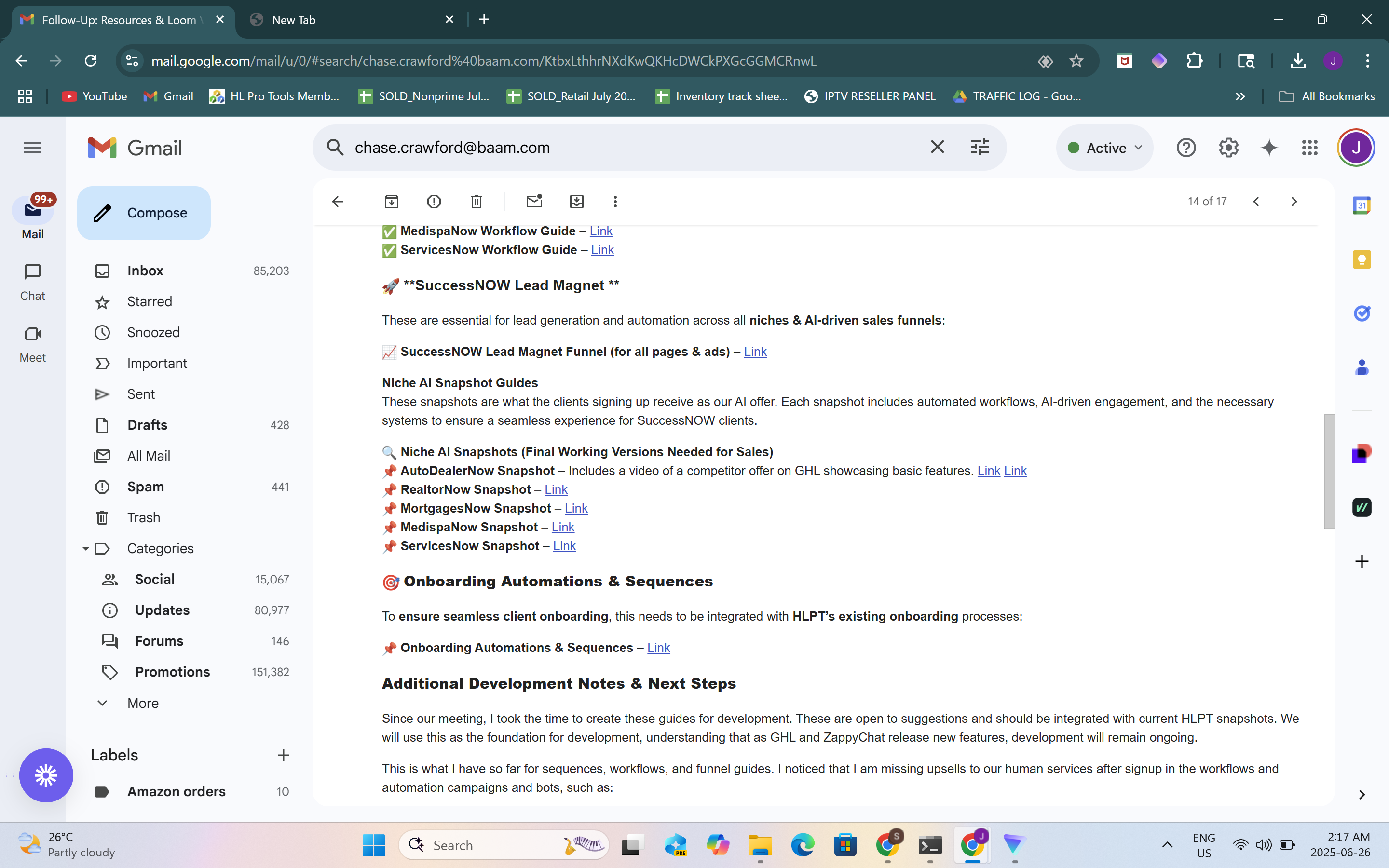 HL Pro Tools Review Documentation - John Potvin: AI Snapshots and Onboarding
